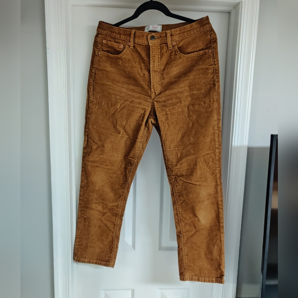 Gap Vintage slim high rise courdory pants